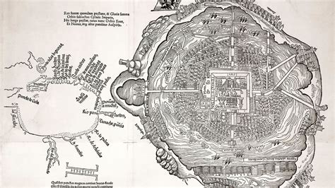The floating Aztec city .